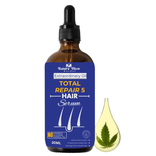Nature Glow Herbal Total Repair 5 Hair Serum - 30ML