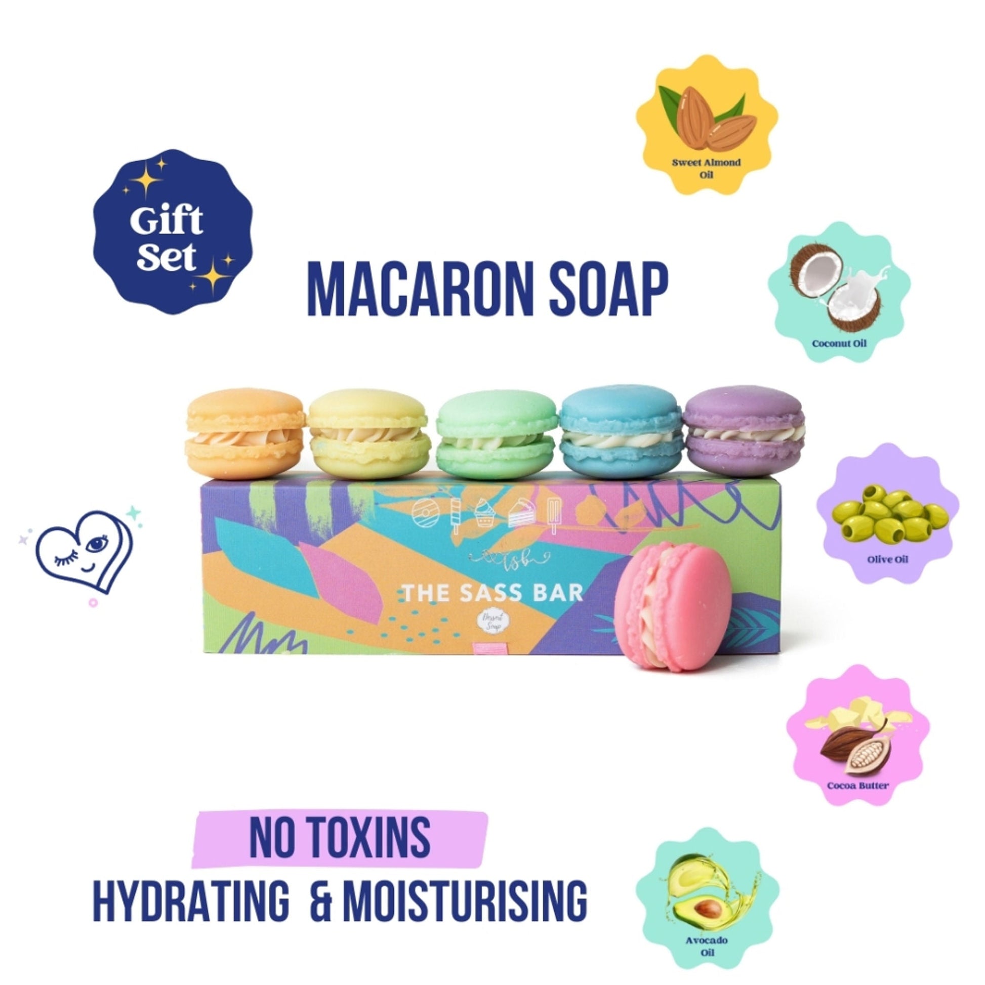 The Sass Bar Macaron Soap - 500GM