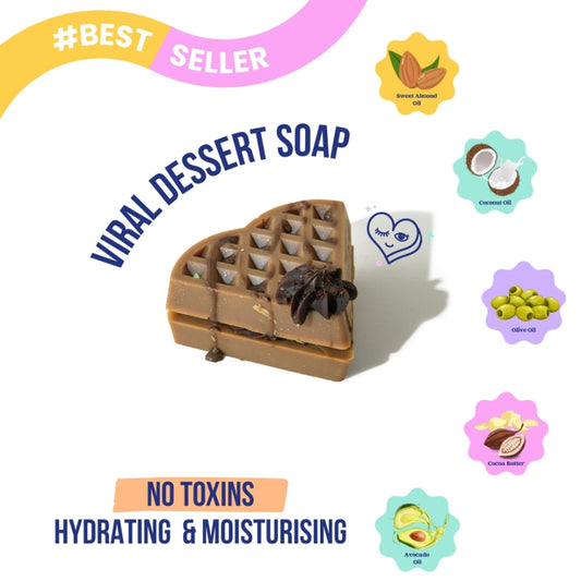The Sass Bar Caramel Chocolate Waffle Soap - 115GM