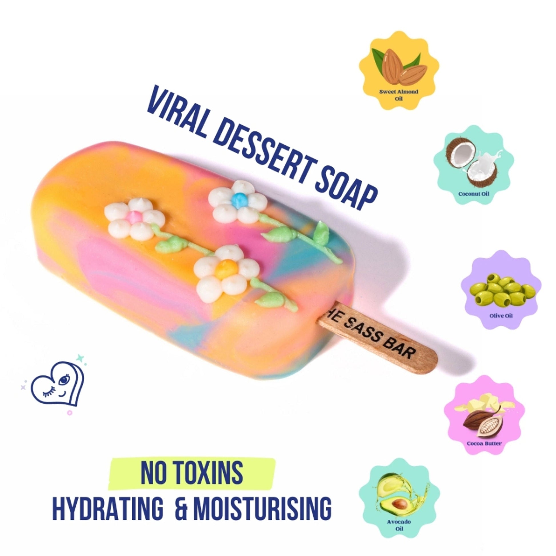 The Sass Bar Gardenia Bloom Popsicle Soap - 100GM