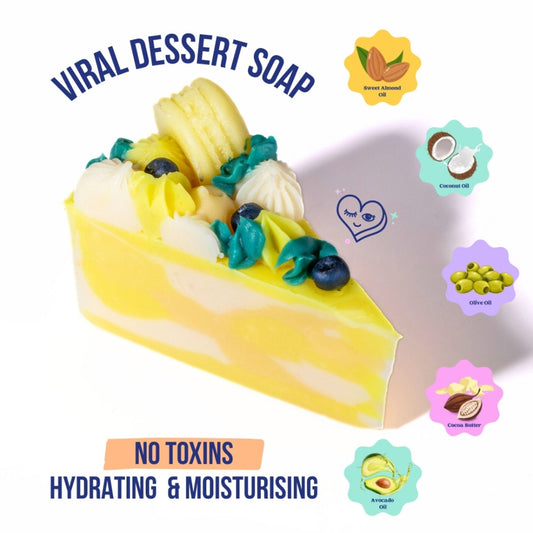 The Sass Bar Lemon Blueberry Cake Soap - 160GM