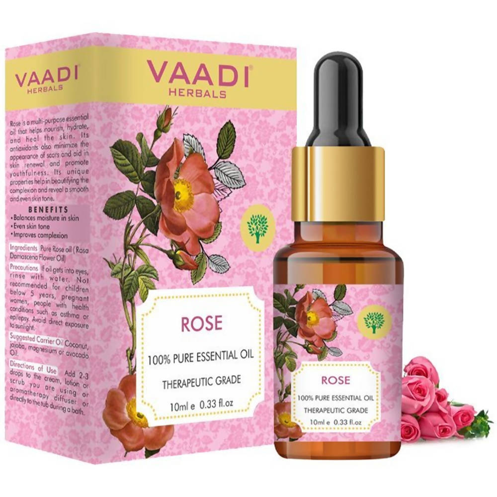 Vaadi Herbals Rose Oil Therapeutic Grade - Distacart