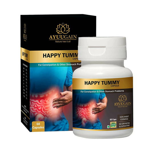 Ayuugain Happy Tummy Capsule for Constipation Relief - usa canada australia