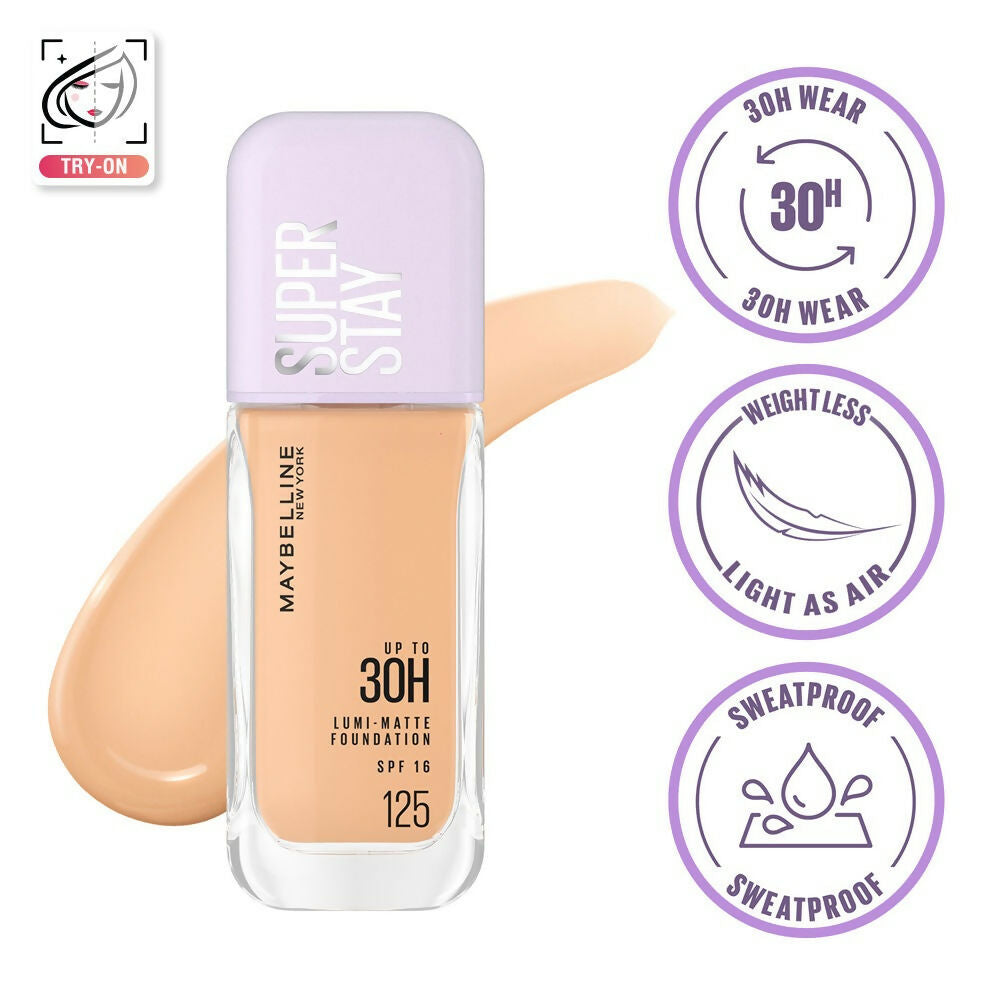 Maybelline New York Super Stay Lumi-Matte Liquid Foundation - 125