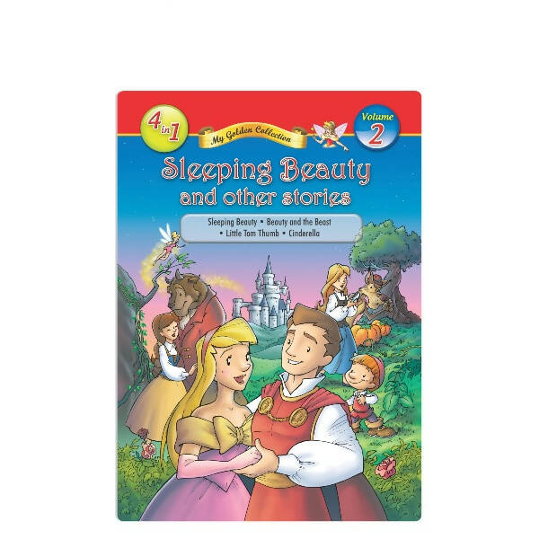 Jolly Kids My Golden Collection Volume 2 Sleeping Beauty and Other 4 in 1 Stories| Bedtime Story Book| Ages 2 - 8 Year -  buy in usa 