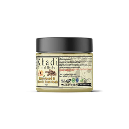 Khadi Natural Herbal Sandalwood and Mulethi Powder Face Pack