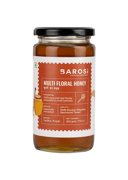 Barosi A2 Desi Cow Ghee & Multifloral Honey Combo