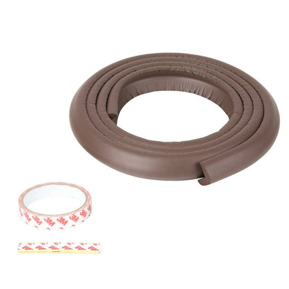 Safe-O-Kid Unique High Density L-Shaped 2 Mtr Long Medium Edge Guard Strips -L.Brown -  USA, Australia, Canada 