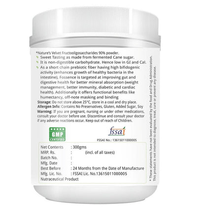 Nature's Velvet FOS Fructooligosaccharides Powder