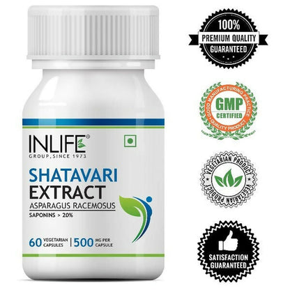 Inlife Shatavari Extract 500MG Capsules