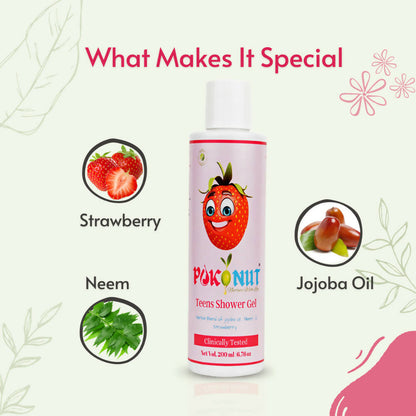 Pokonut Herbal Teen Shower Gel