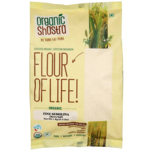 Organic Shastra Fine Semolina (Rava Suji) - BUDNE