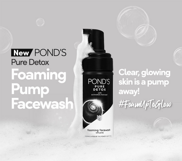 Ponds Pure Detox Foaming Pump Facewash