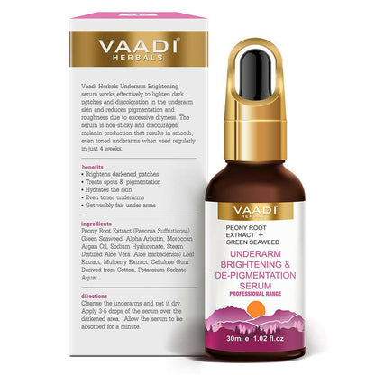 Vaadi Herbals Underarm Brightening & De-pigmentation Serum With Peony Root Extract & Green Seaweed