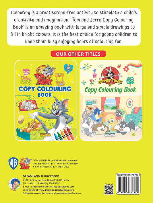 Dreamland Tom and Jerry Copy Colouring Book for Kids