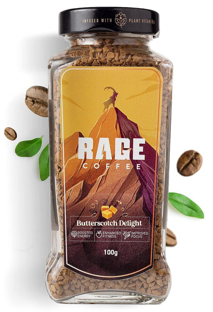 Rage Coffee Butterscotch Delight Instant Coffee - BUDNE