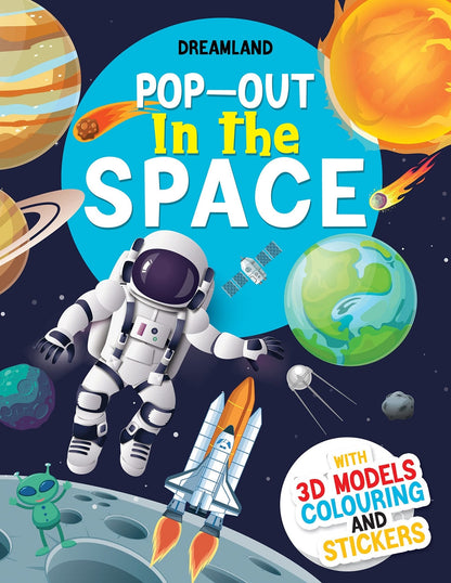 Dreamland Pop-Out In the Space- With 3D Models Colouring Stickers -  buy in usa 