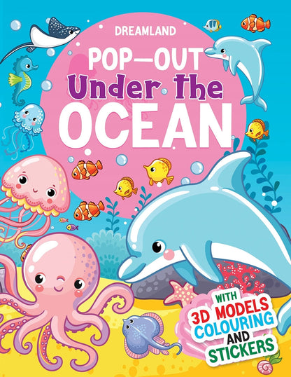 Dreamland Pop-Out Under the Ocean- With 3D Models Colouring Stickers -  buy in usa 