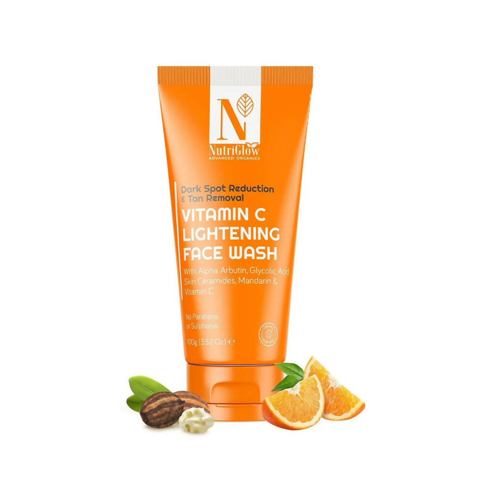 Nutriglow Advanced Organics Vitamin C Lightening Face Wash - BUDNEN