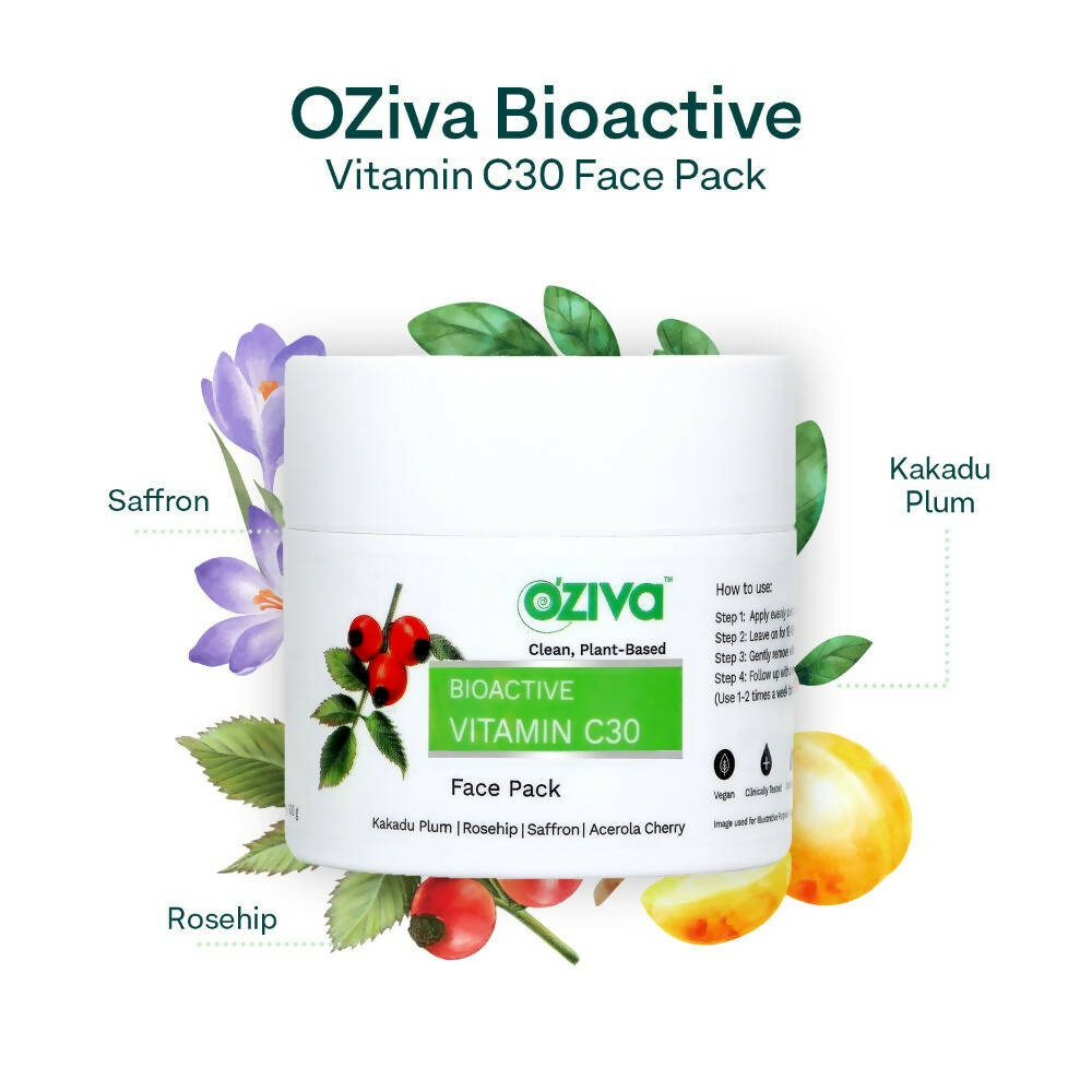 OZiva Bioactive Vitamin C30 Face Pack