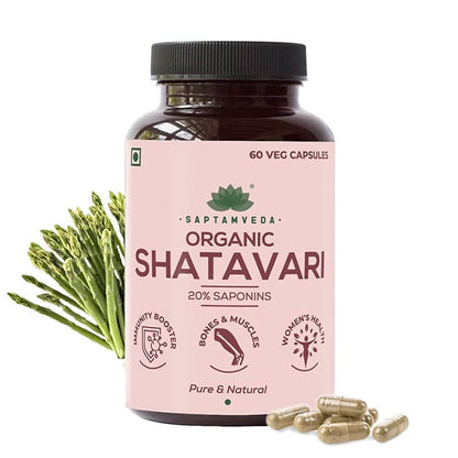 Saptamveda Organic Shatavari Capsules