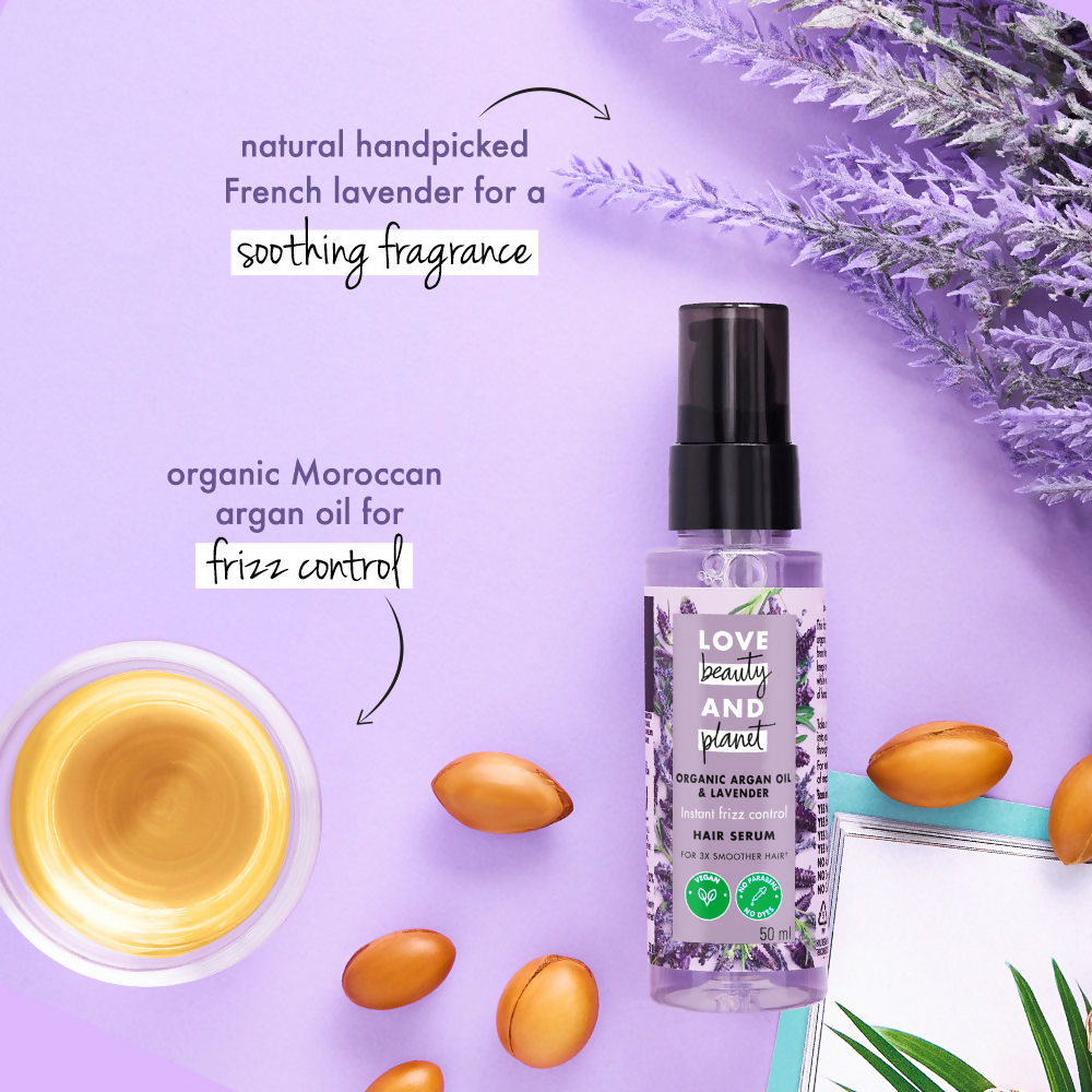 Love Beauty And Planet Organic Argan Oil & Lavender Hair Serum