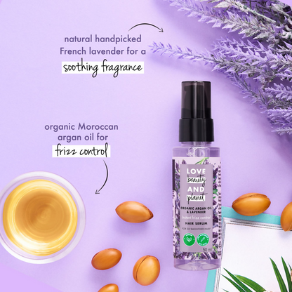 Love Beauty And Planet Organic Argan Oil & Lavender Hair Serum