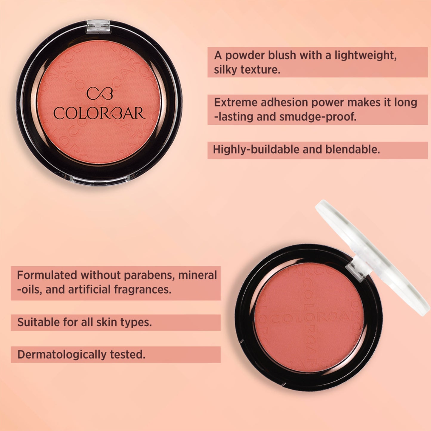 Colorbar Cheekillusion Blush New Coral Bliss