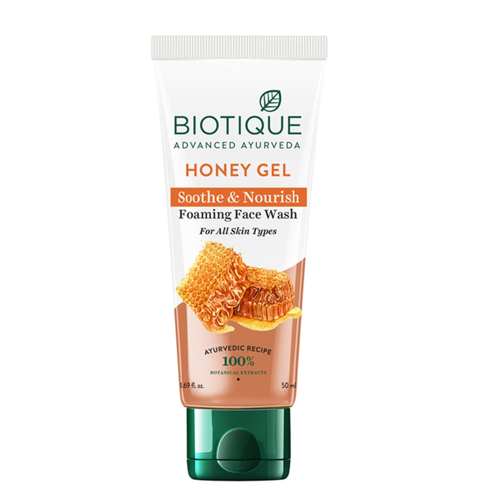 Biotique Advanced Ayurveda Bio Honey Gel Refreshing Foaming Face Wash - BUDNE