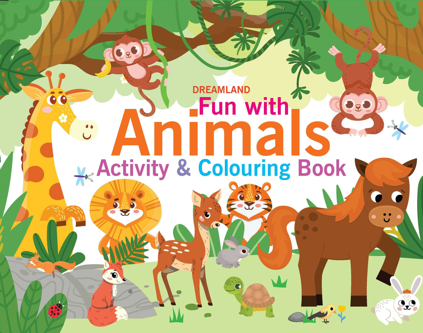 Dreamland Fun with Animals Activity & Colouring : Children Interactive & Activity Book -  buy in usa 