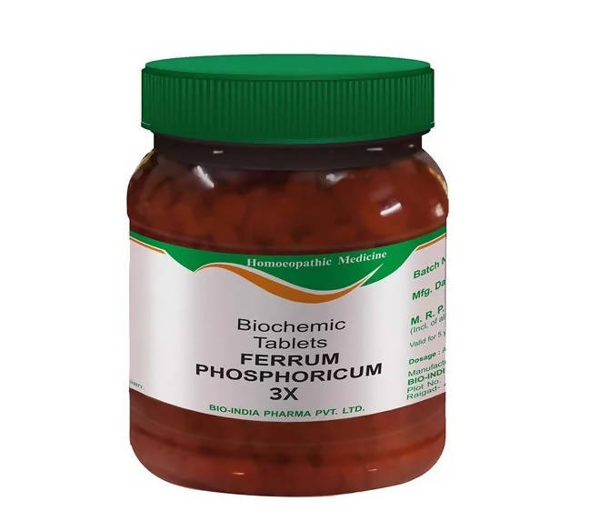 Bio India Homeopathy Ferrum Phosphoricum Biochemic Tablets