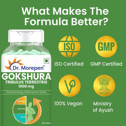 Dr. Morepen Gokshura and Testo Boost Tablets Combo for Men