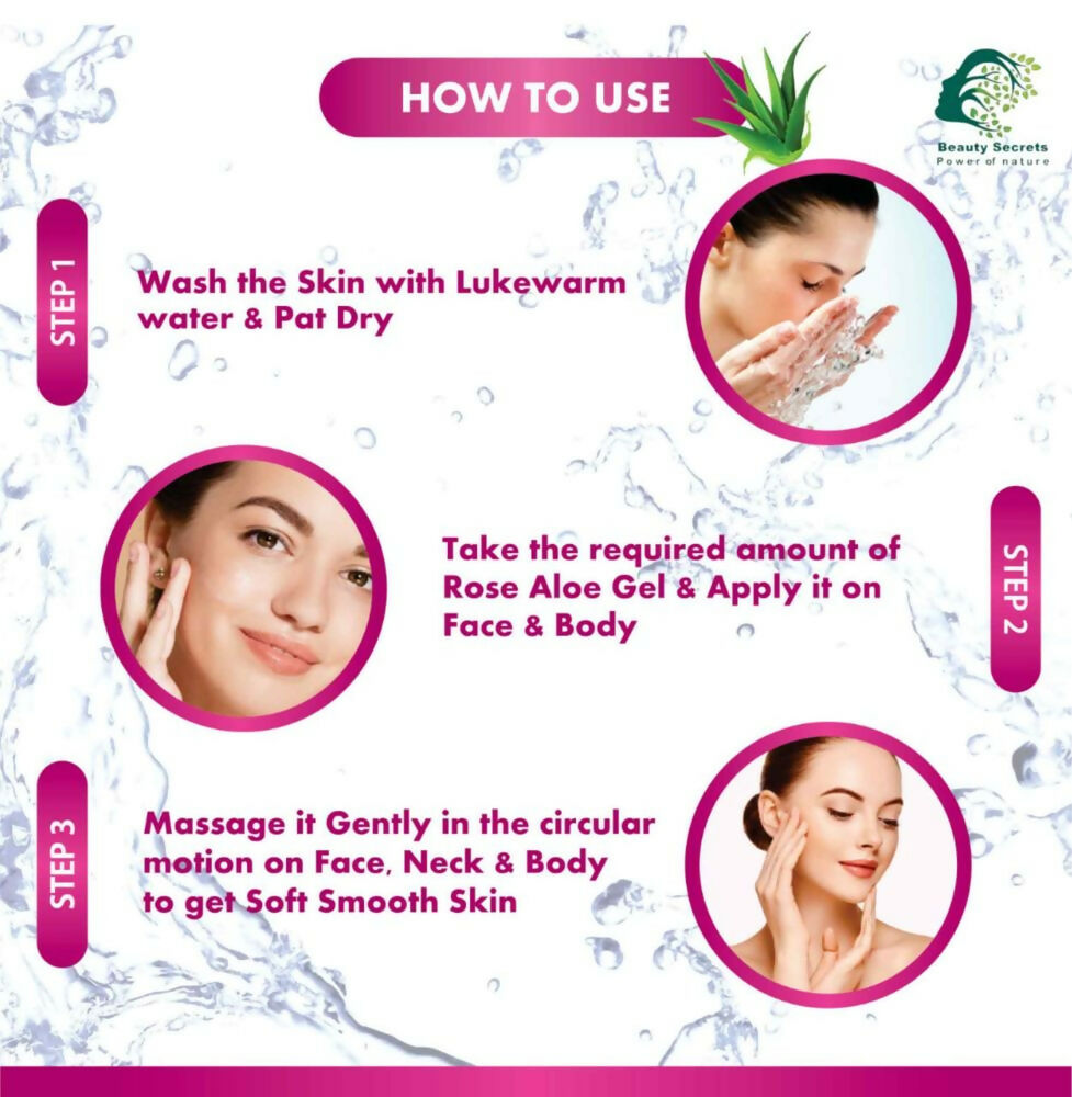 Beauty Secrets Pure Aloe Vera Gel for Face and Body