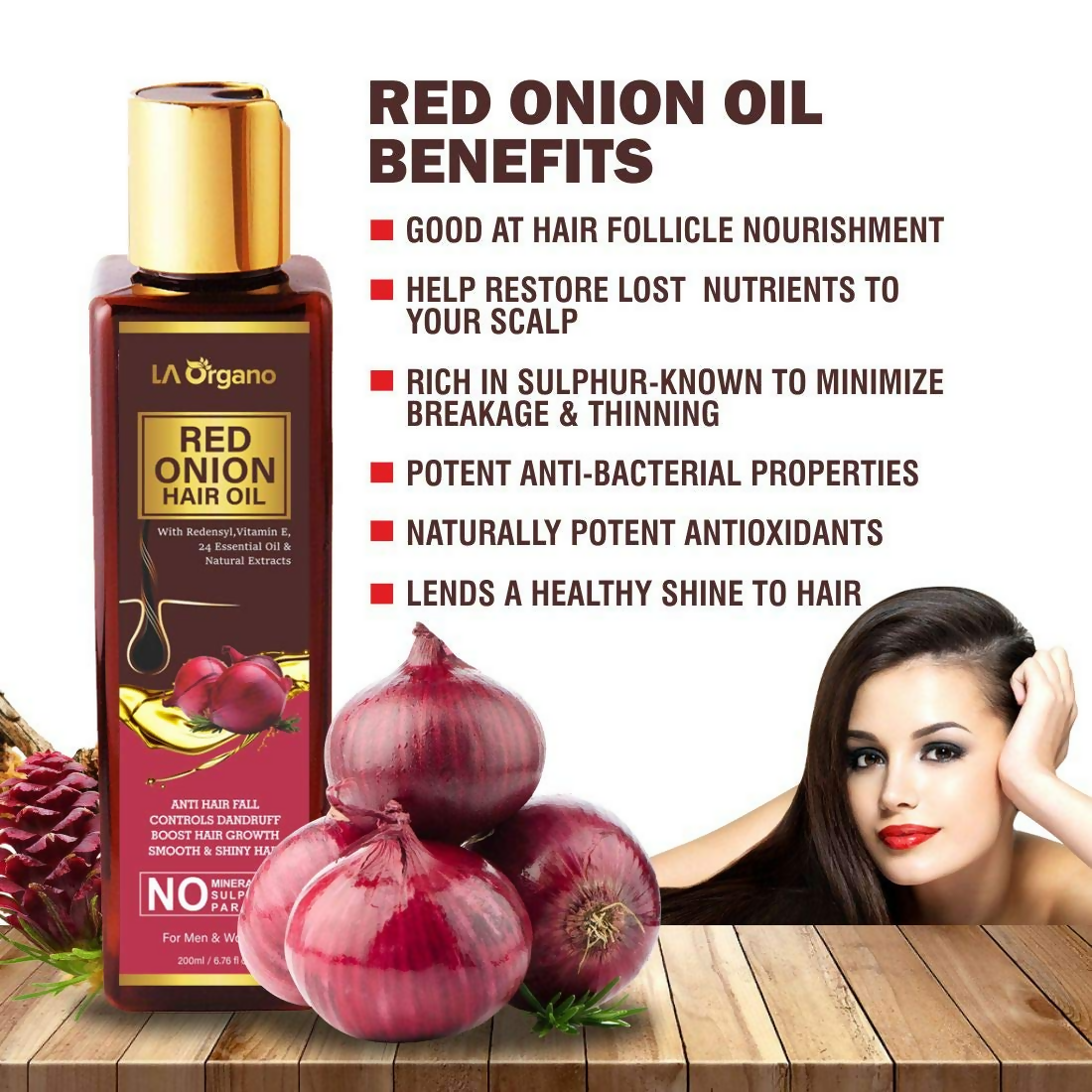 LA Organo Red Onion Hair Oil