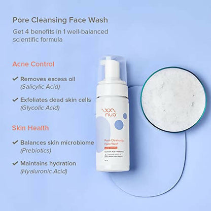 Nua Pore Cleansing Foaming Face Wash