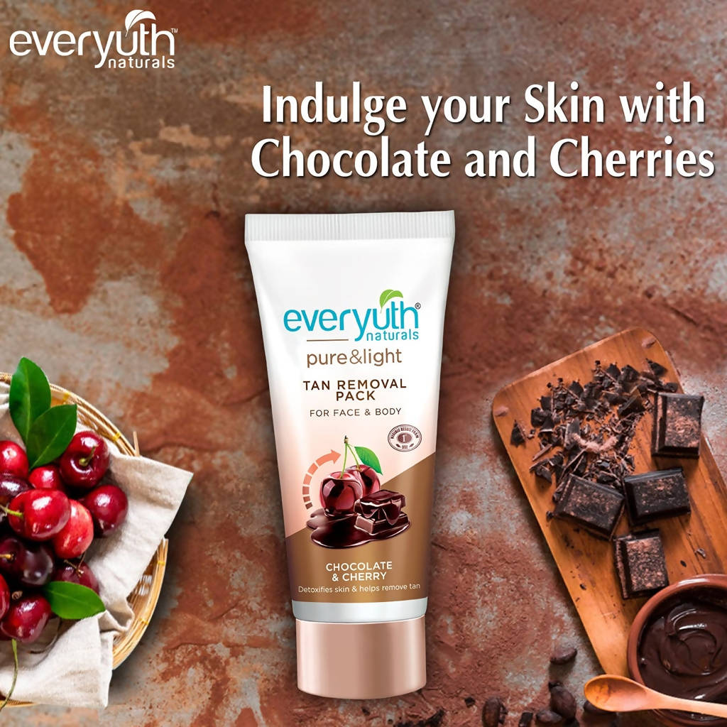 Everyuth Naturals Chocolate And Cherry Tan Removal Face & Body Pack