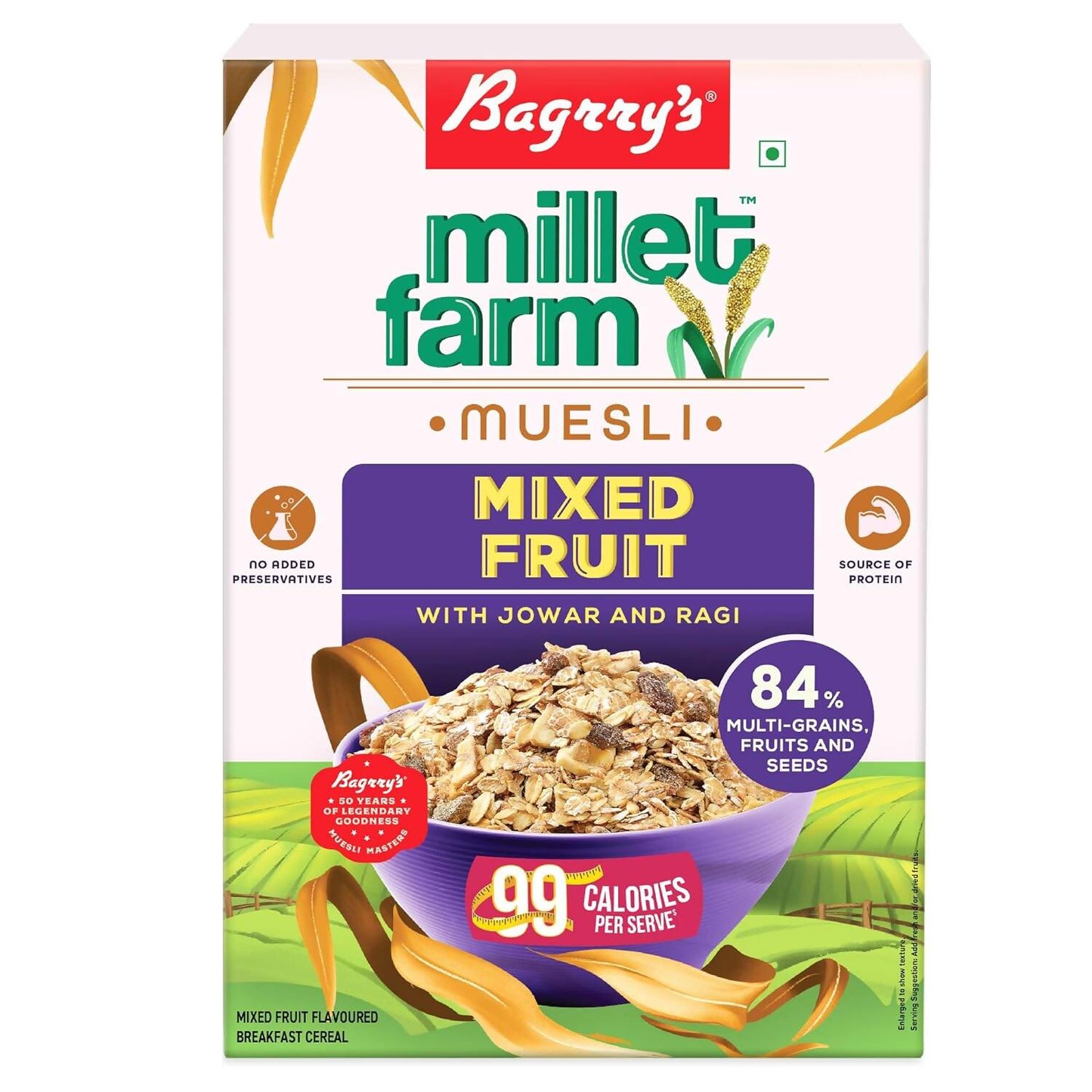 Bagrry's Millet Farm Mixed Fruit Muesli with Jowar and Ragi