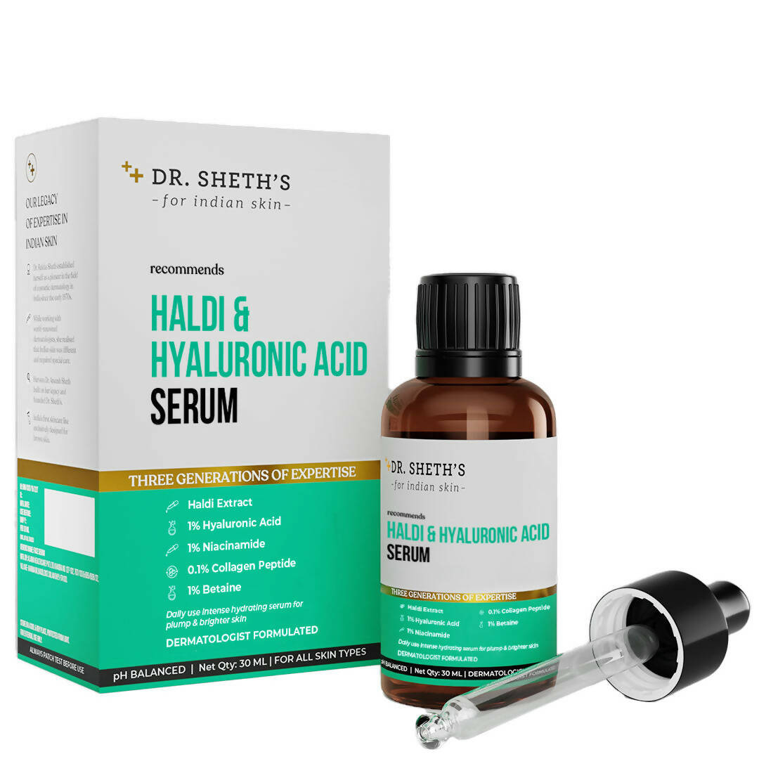 Dr. Sheth's Haldi & Hyaluronic Acid Face Serum - BUDNE