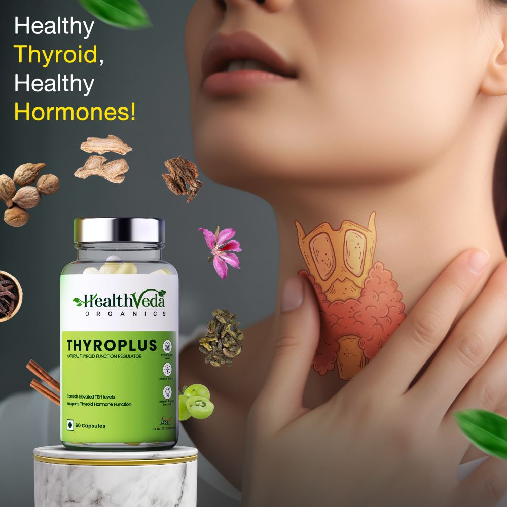 Health Veda Organics Thyroplus Capsules