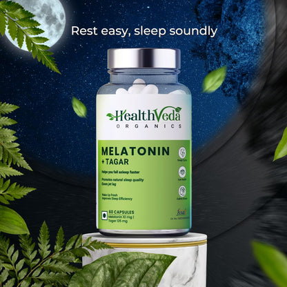 Health Veda Organics Melatonin Sleep & Relaxation Capsules