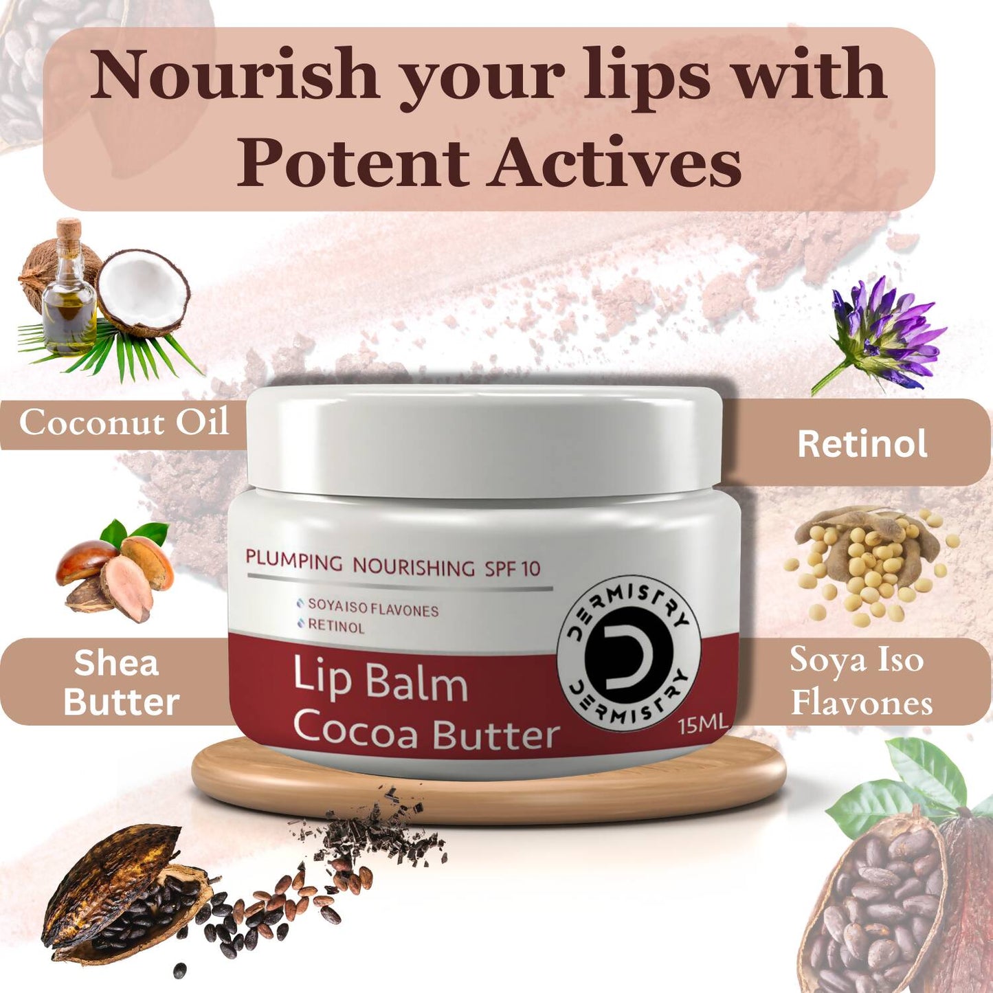 Dermistry Coffee Scrub & Strawberry Cocoa Butter Nourishing Lip Balm