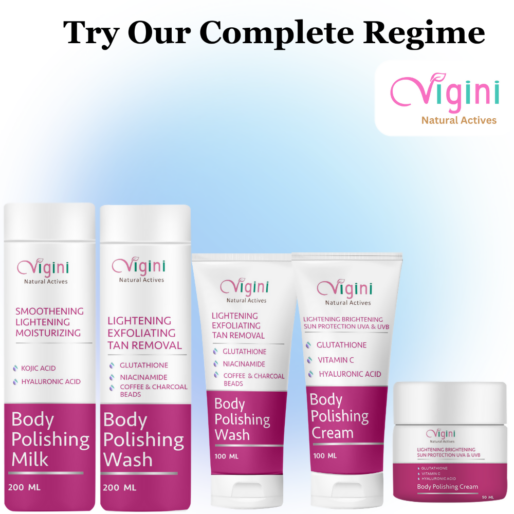 Vigini Skin Whitening Lightening Body Polishing Day Night Milk Lotion