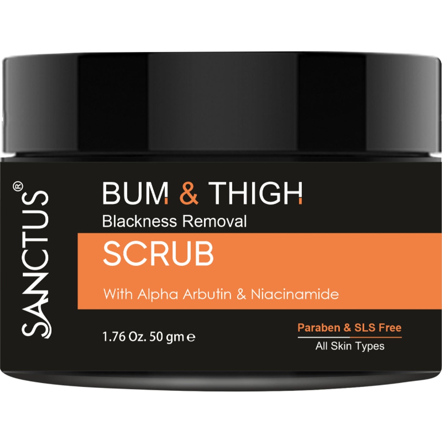 SANCTUS Bum & Thigh Skin Whitening Scrub - 50GM