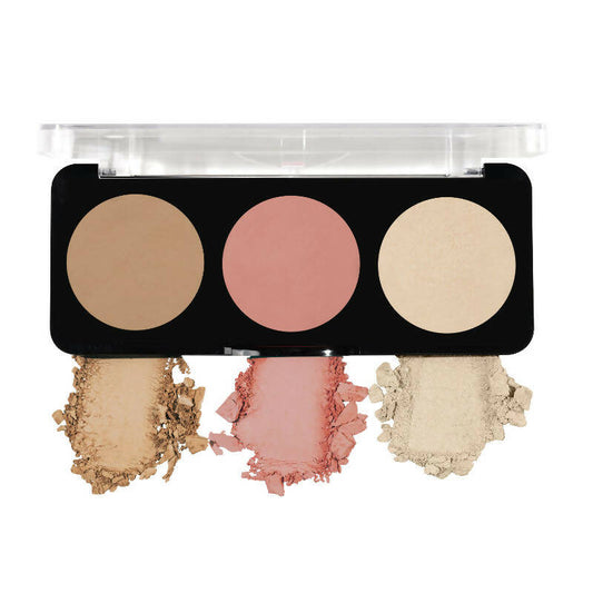 Swiss Beauty Cheek-A-Boo 3 In 1 Blusher Contour & Highlighter - 3