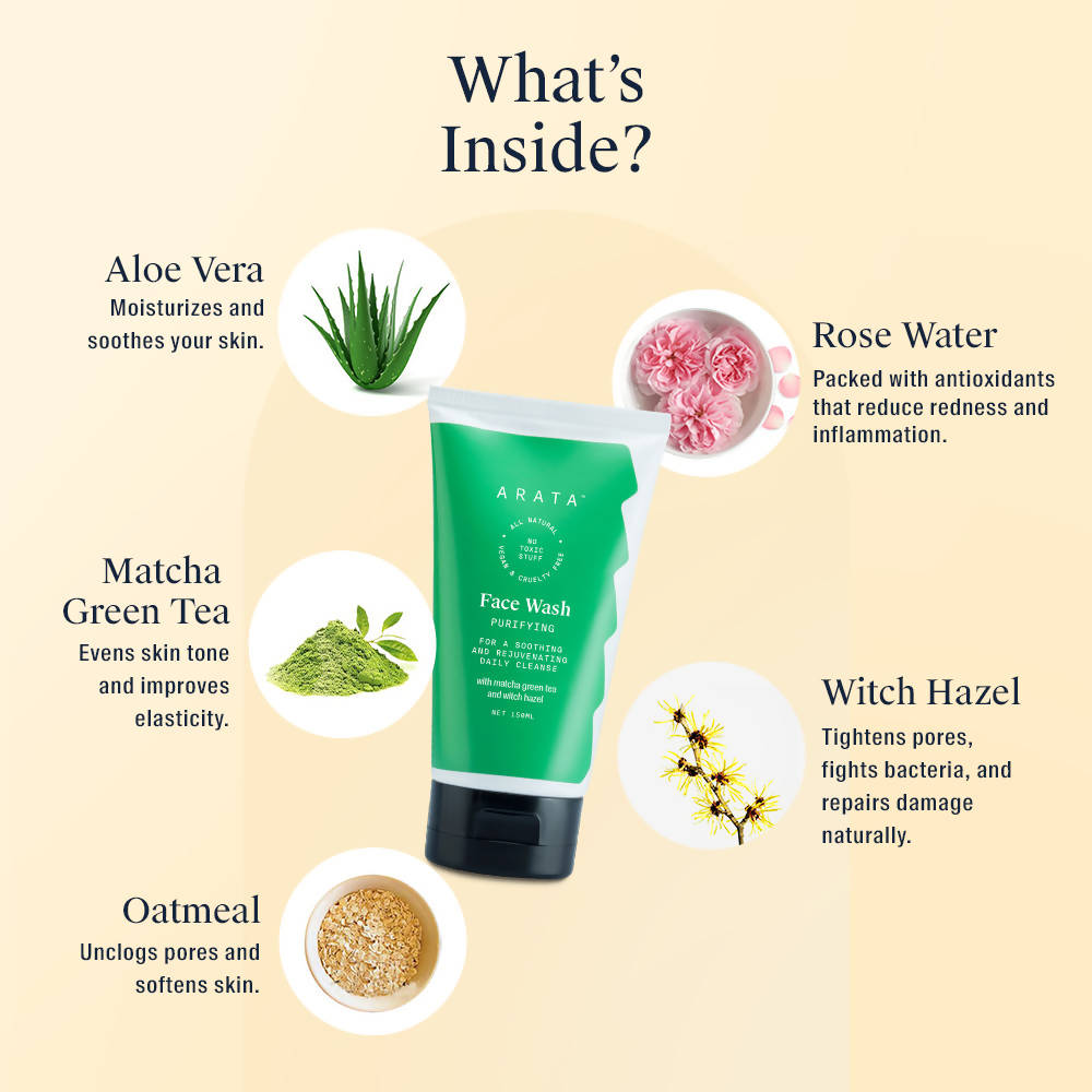 Arata Purifying Face Wash