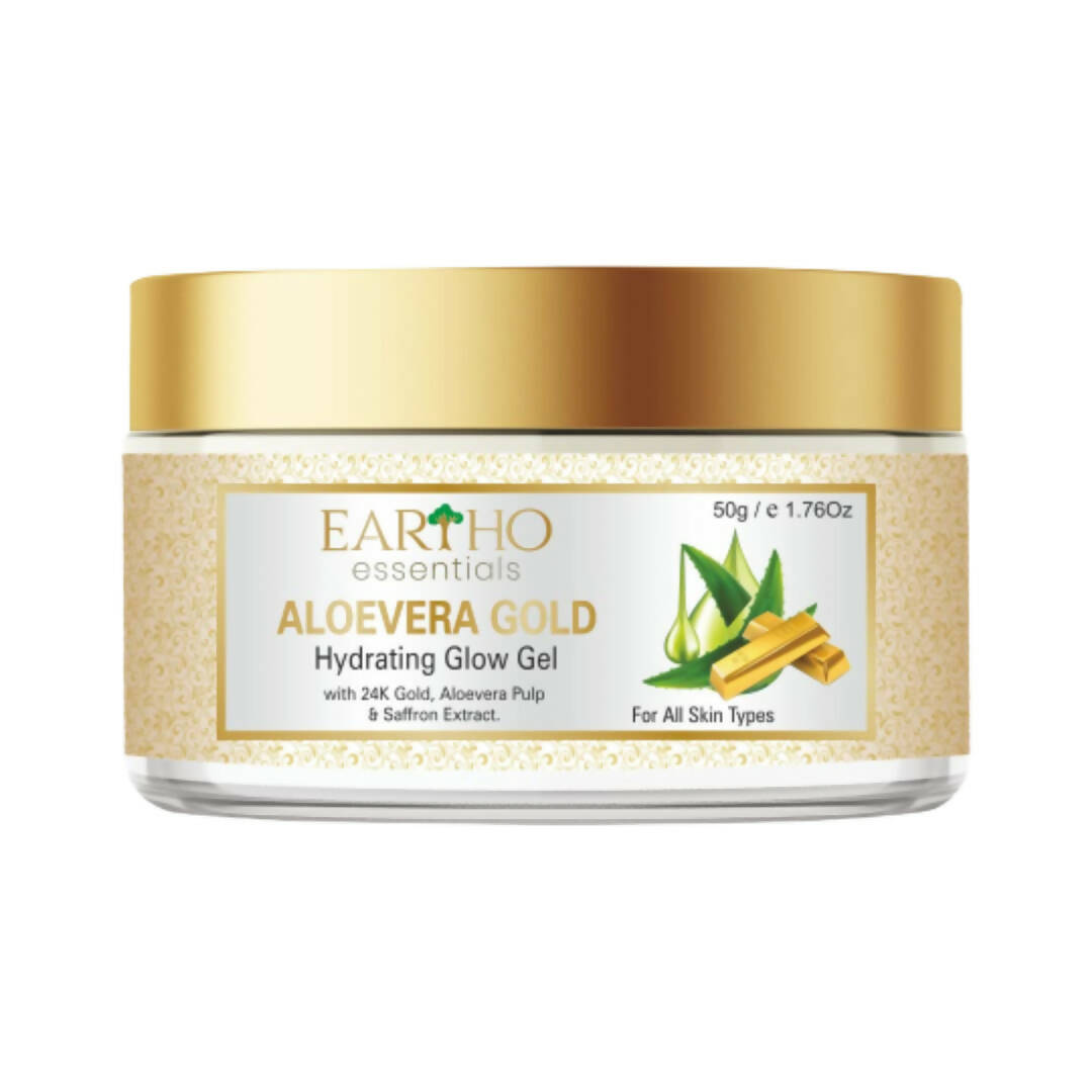 Eartho Essentials Aloevera Gold Hydrating Glow Gel - BUDNEN