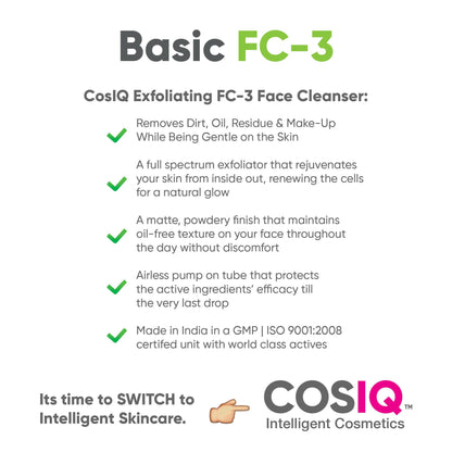 Cos-IQ FC-3 Exfoliating Face Wash