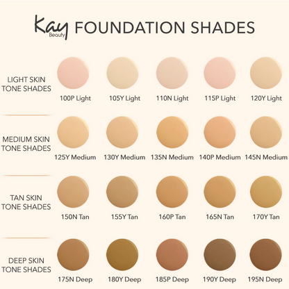 Kay Beauty Hydrating Foundation - 185P Deep