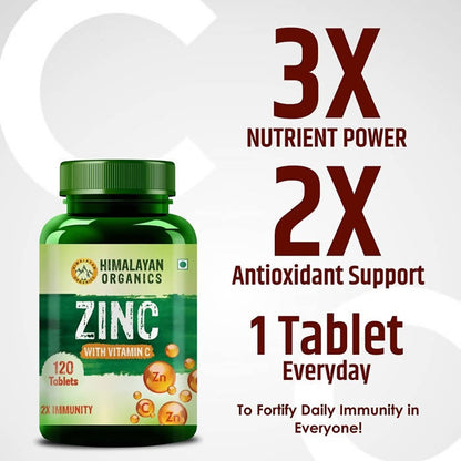 Himalayan Organics Zinc With Vitamin C Tablets