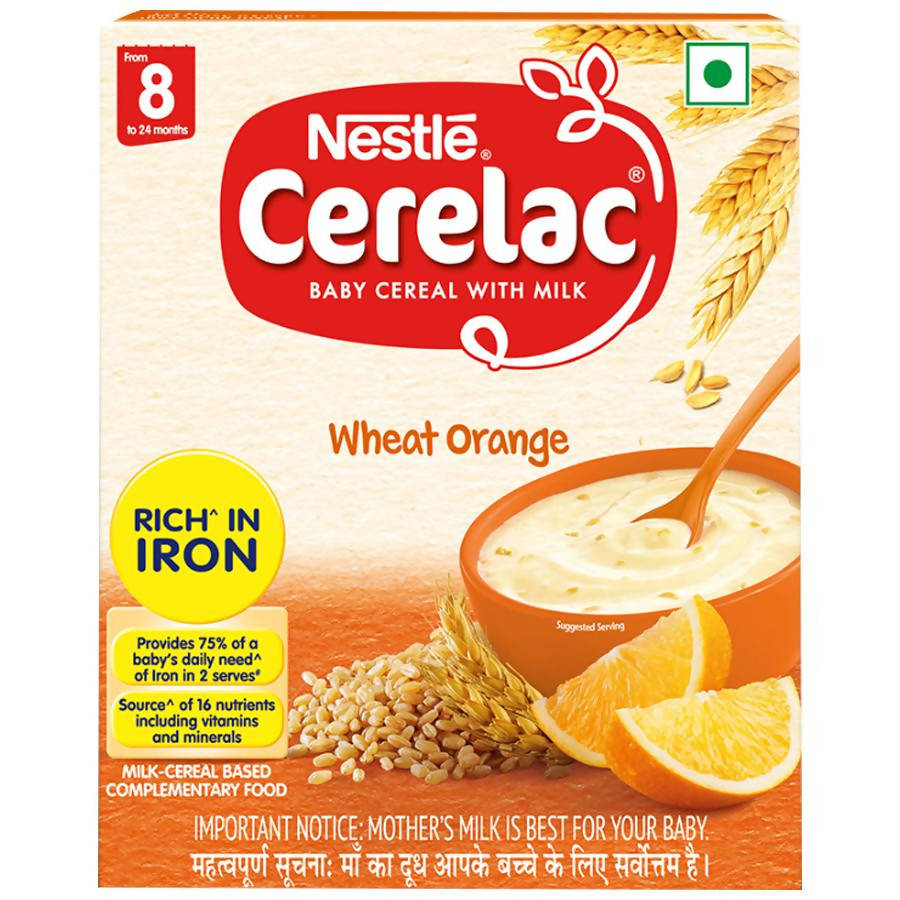 Nestle Cerelac Baby Cereal with Milk, Wheat Orange ’??? From 8 To 24 Months